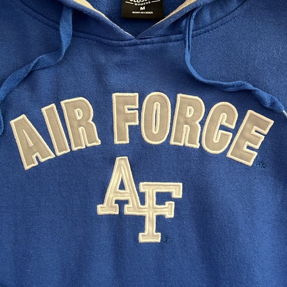 Colosseum Air Force Falcons Hoodie Blue/Gray Cotton Blend Sewn Letters Medium - Picture 3 of 9